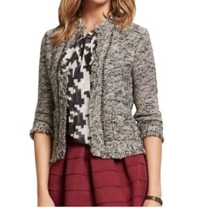 Anthropologie Angel of the North Fringe Knit Cardigan